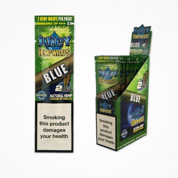 JUICY HEMP WRAPS 2X25 BLUE