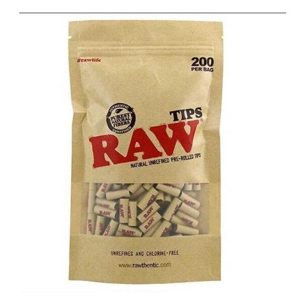 RAW TIPS PRE-ROLLED 200