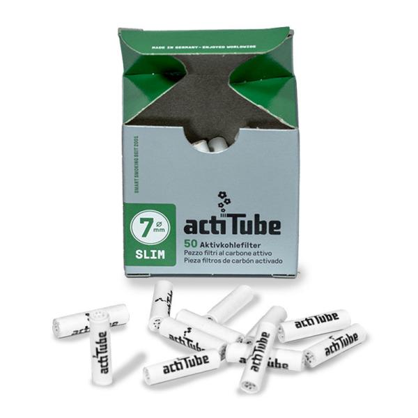 ACTITUBE FILTROS CARBÓN ACTIVO SLIM 7MMx50