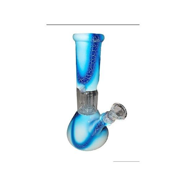 BONG CRISTAL ICER AZUL CLARO ONDAS DISEÑO QUEBRADO 20CM